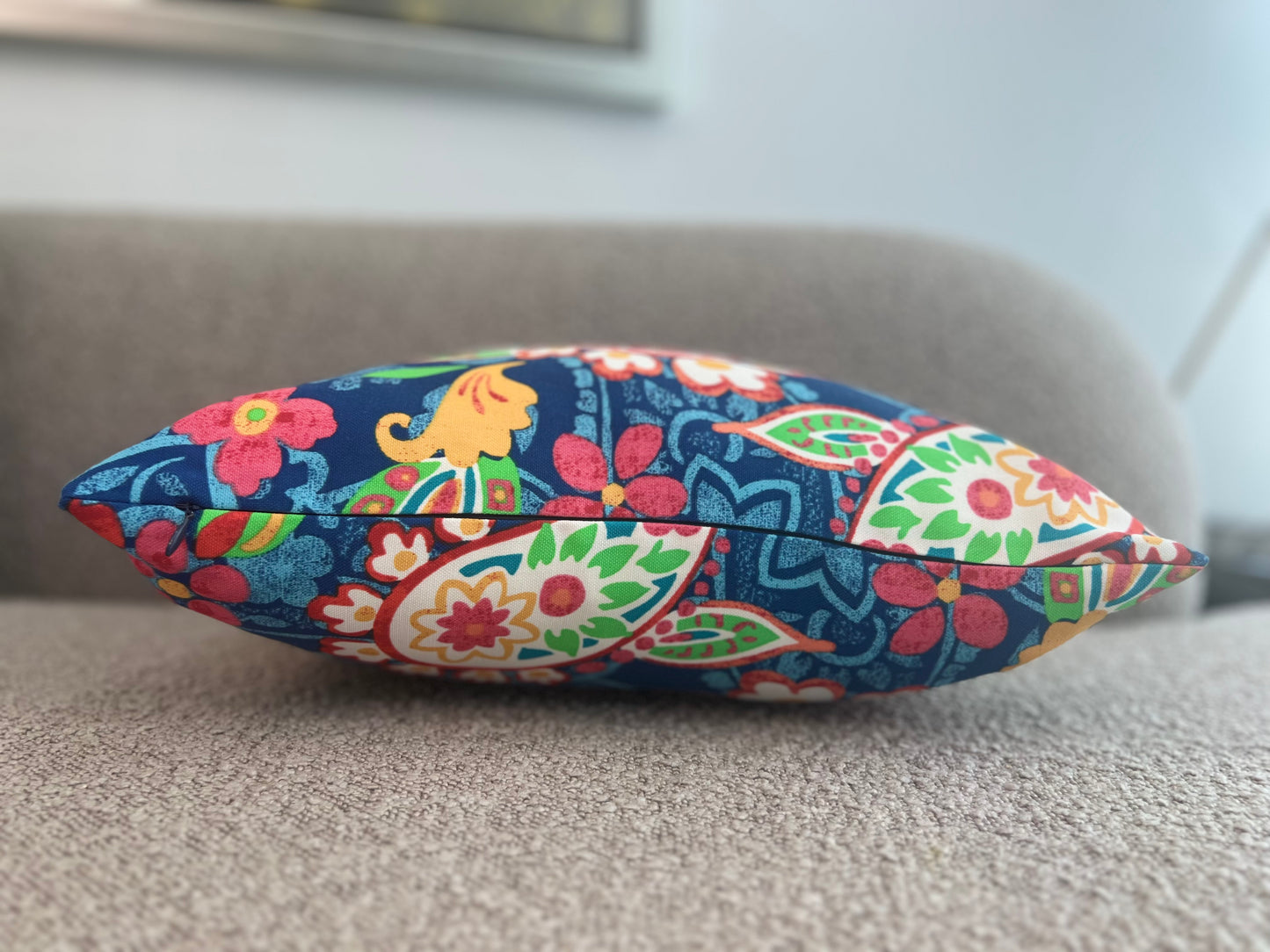 Colorful Paisley Pillow Cover - Outdoor Collection