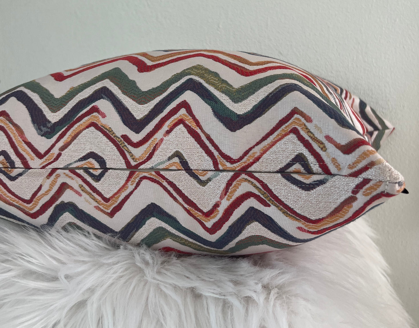 Colorful Zigzags Pillow Cover