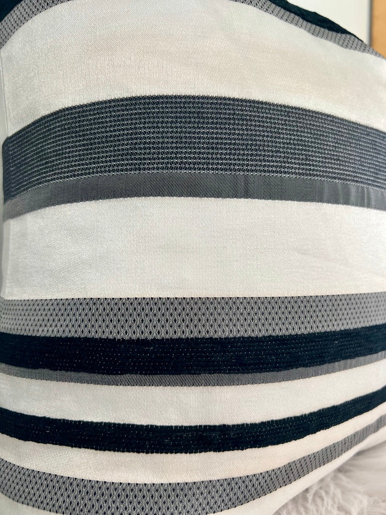 B&W Stripes Pillow Cover 20"x20"