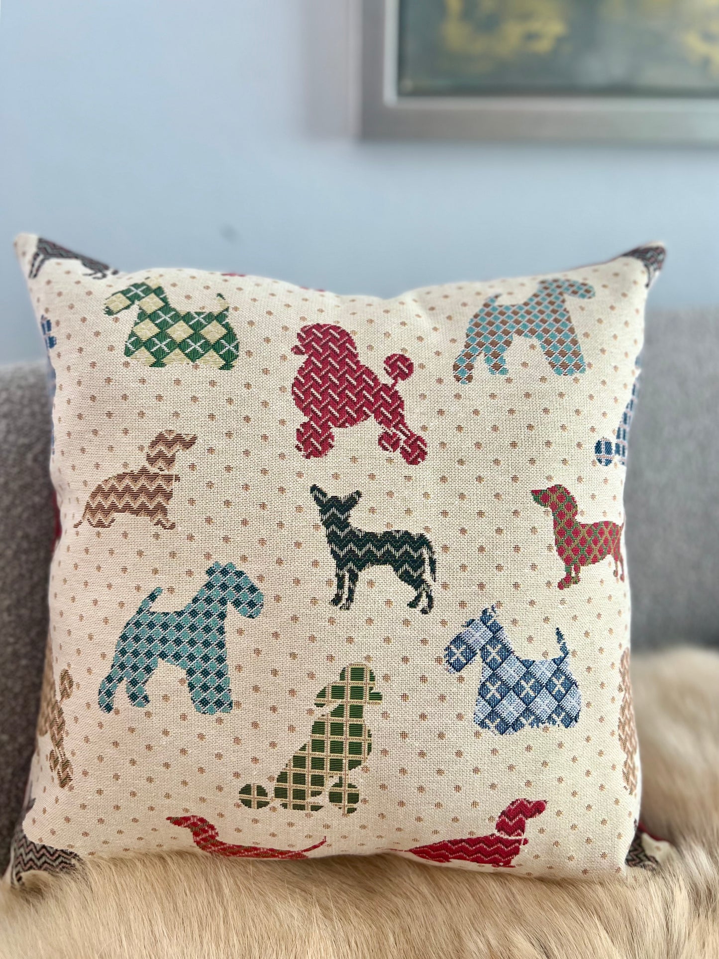 Doggie Lover Pillow Cover 18’’x18’’