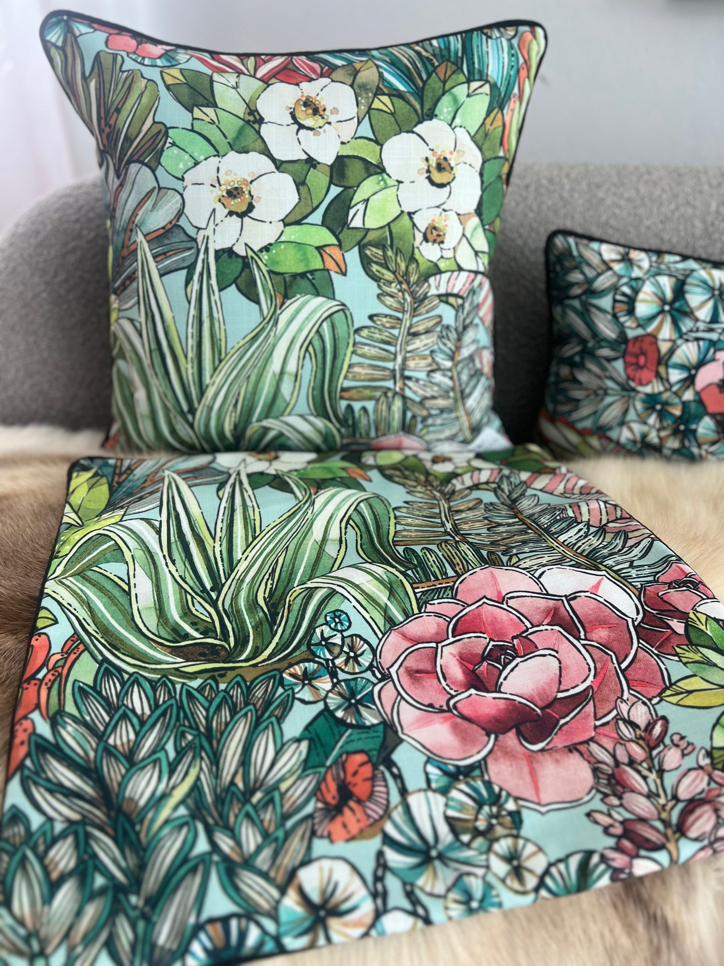 Fantasy Garden Pillow Cover - Designer Collection