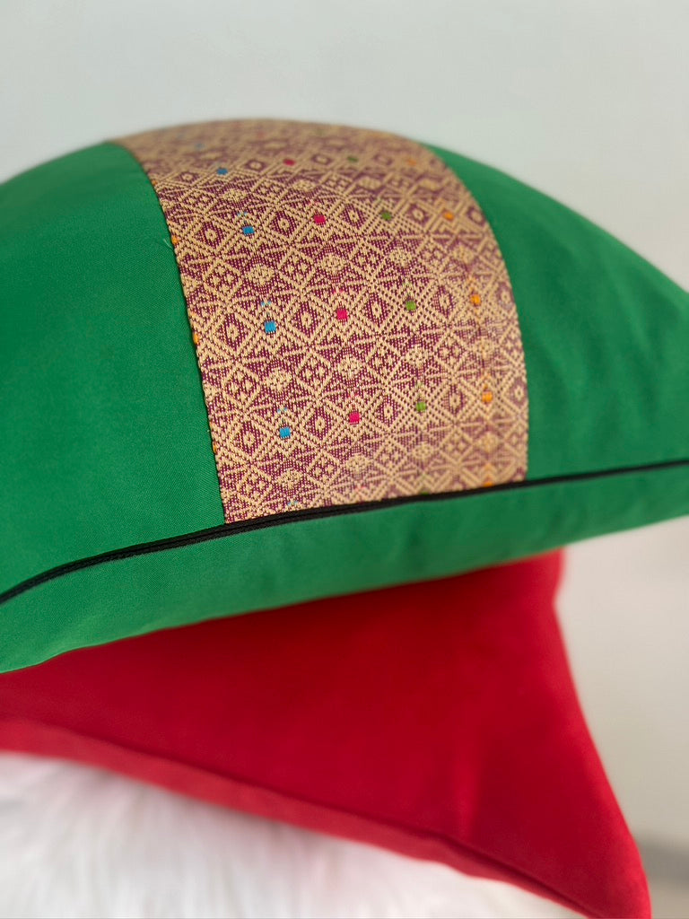 Green Thai Pillow Cover