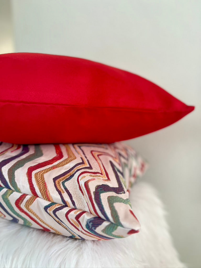 Colorful Zigzags Pillow Cover