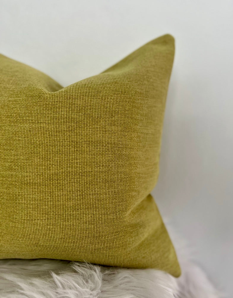 Mustard Green Pillow Cover 18"x18"