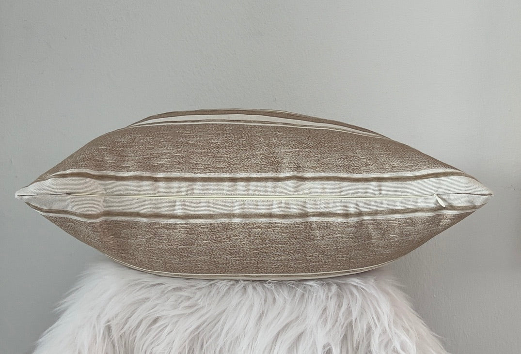 Taupe Toned Pillow Cover