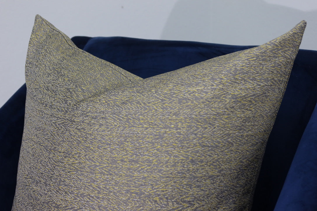 Gray/Yellow Mix Pillow Cover