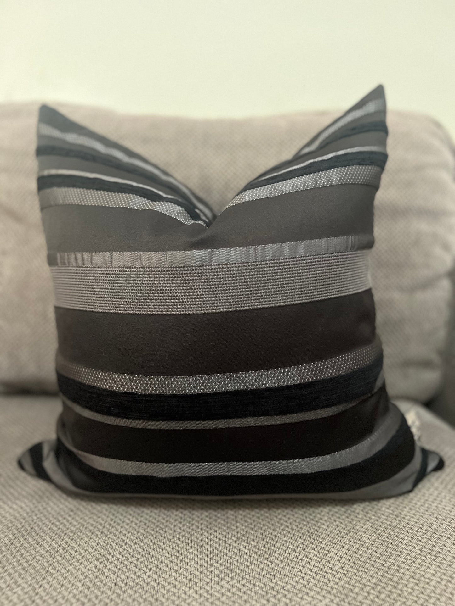 Black Stripes Pillow Cover 18’’x18’’