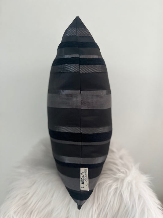 Black Stripes Pillow Cover 18’’x18’’