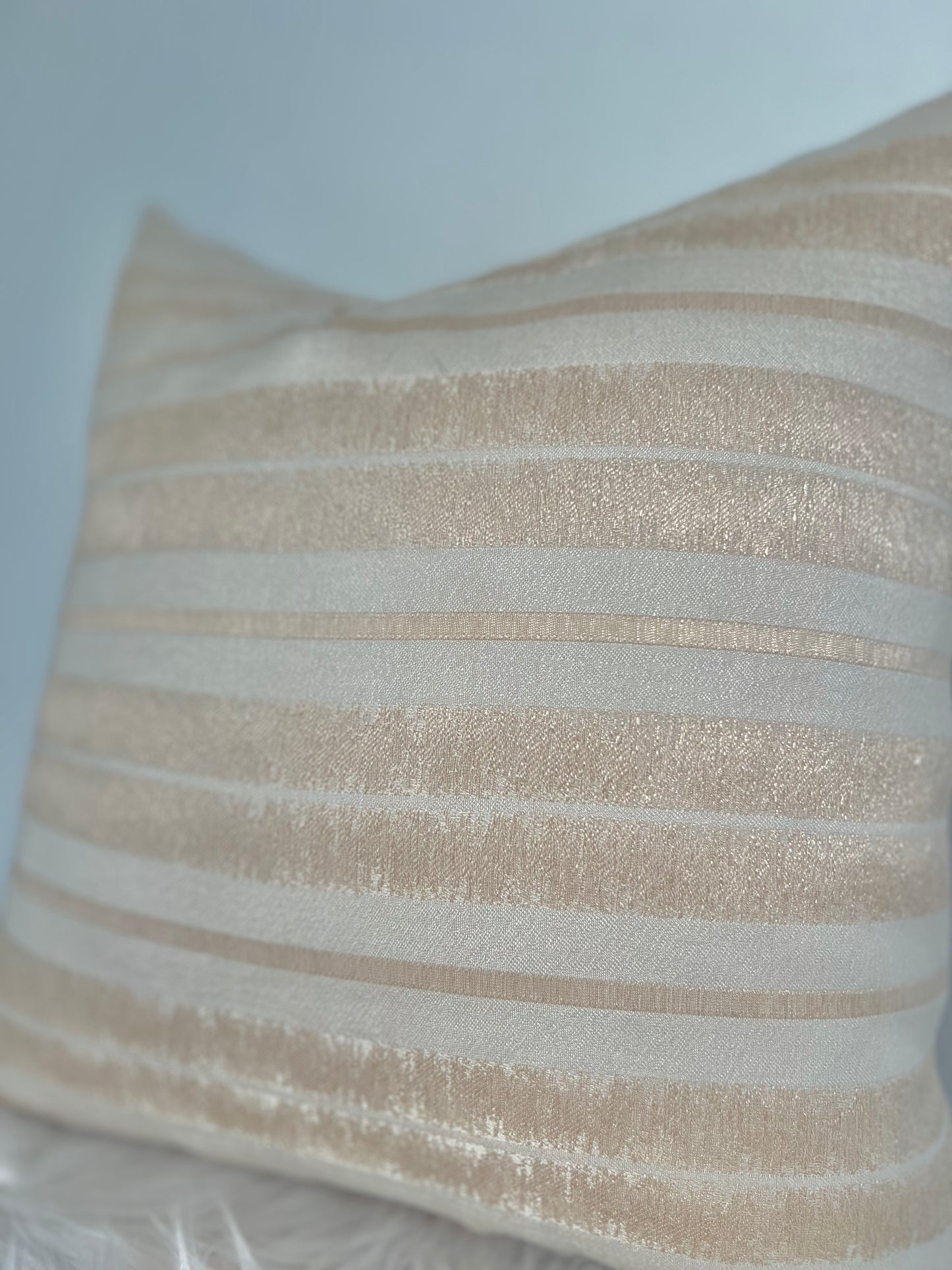 Golden Ivory Luxe Pillow Cover