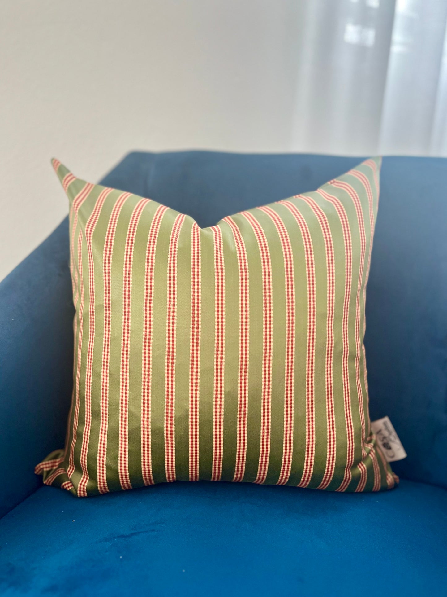 Gingham Stripes Pillow Cover 18’’x18’’