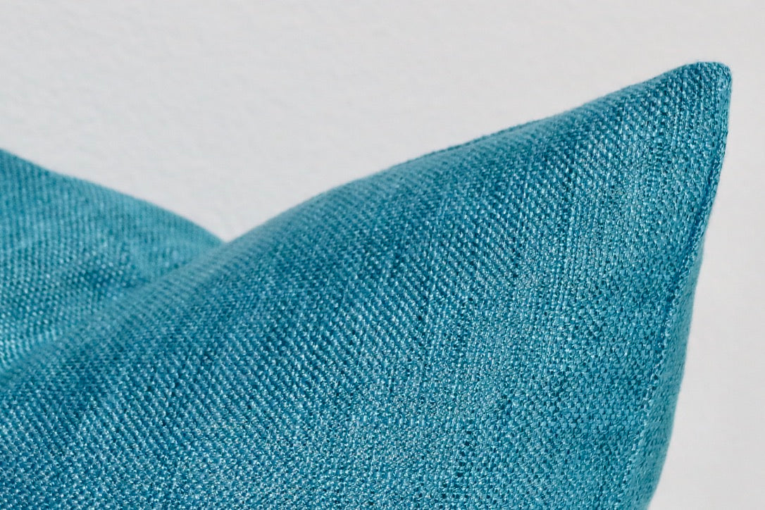 Turquoise Solid Pillow Cover 18"x18"