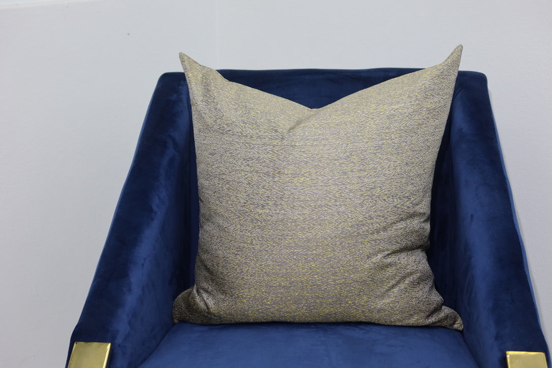 Gray/Yellow Mix Pillow Cover