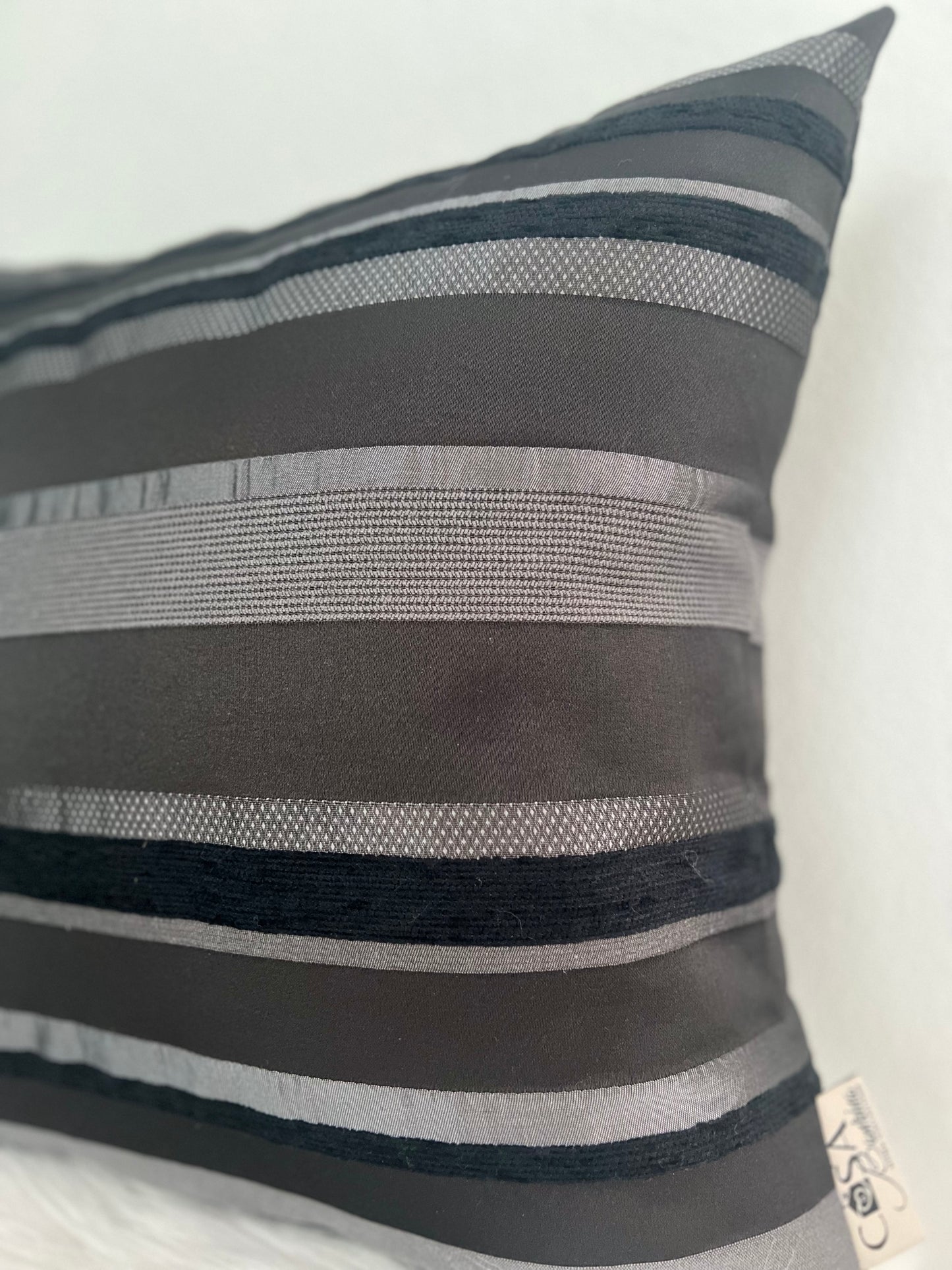 Black Stripes Pillow Cover 18’’x18’’