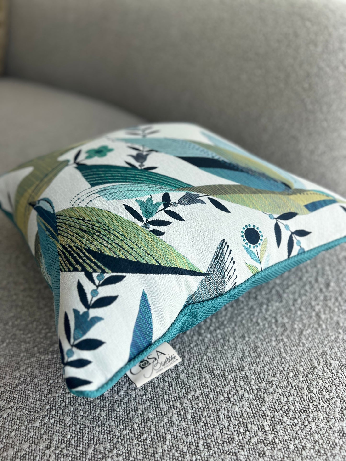 Hummingbird Peacock Pillow Cover