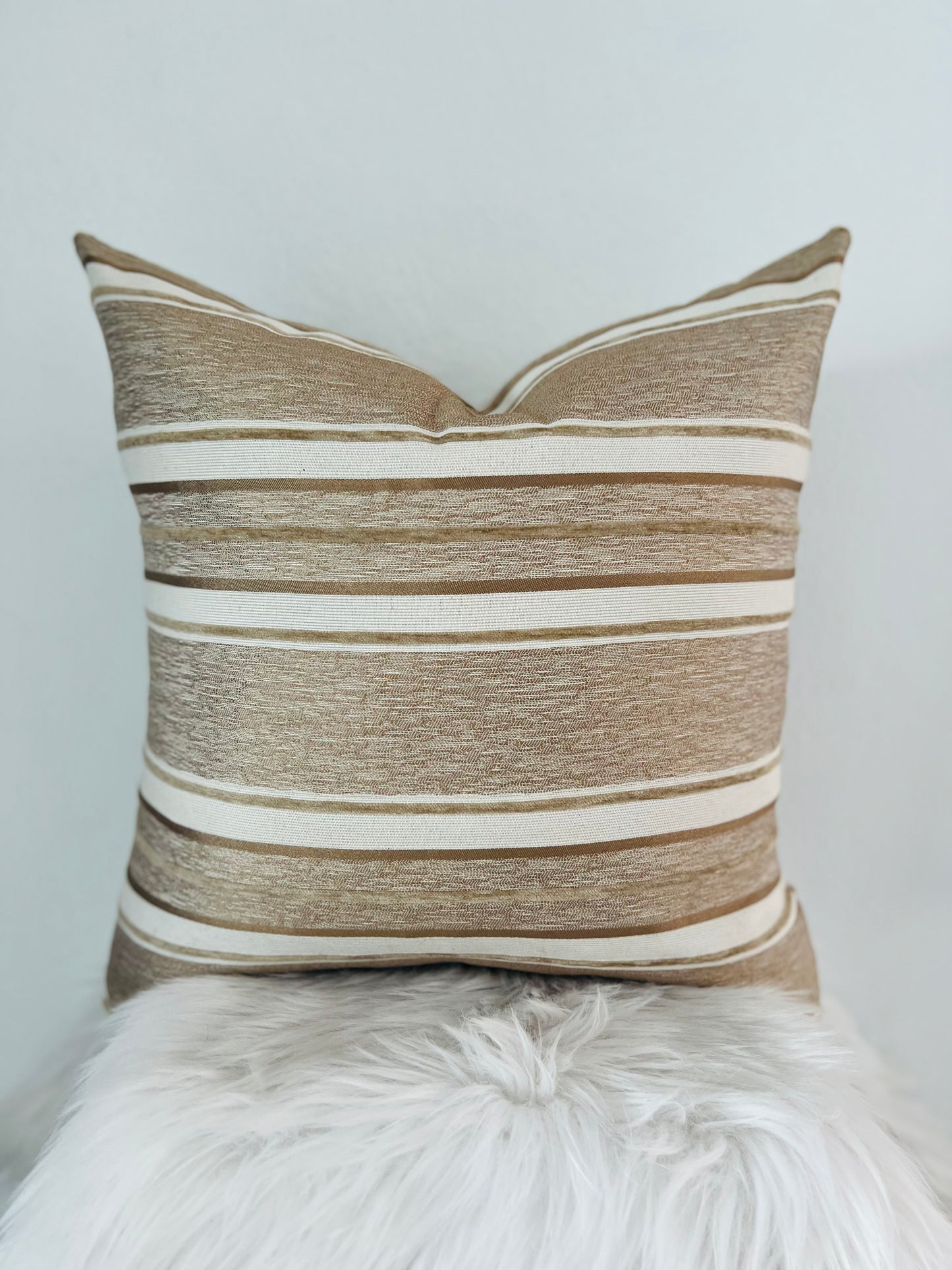 Taupe Toned Pillow Cover