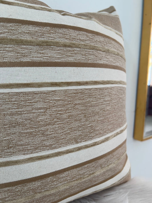 Taupe Toned Pillow Cover