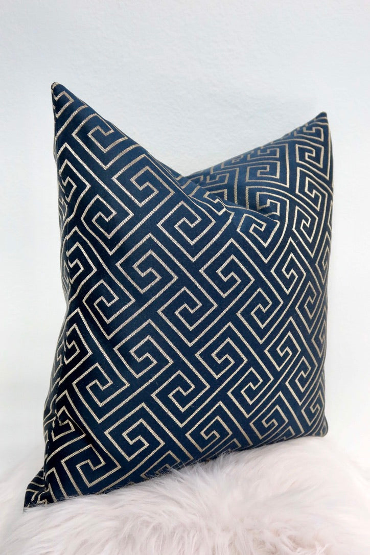 Geometric Navy Blue Pillowcase