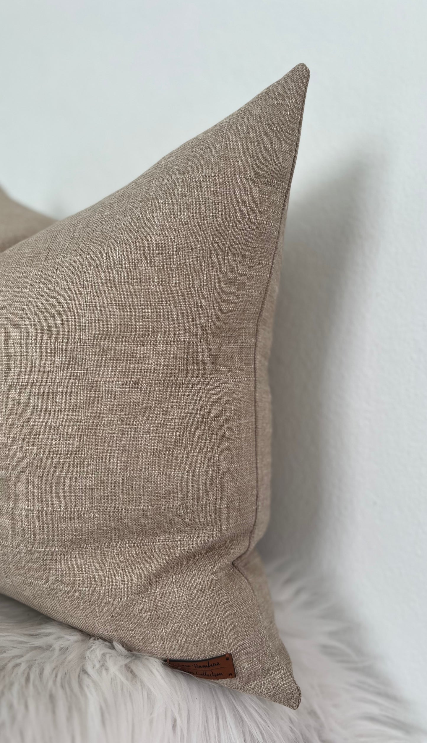 Funda de almohada con café con leche