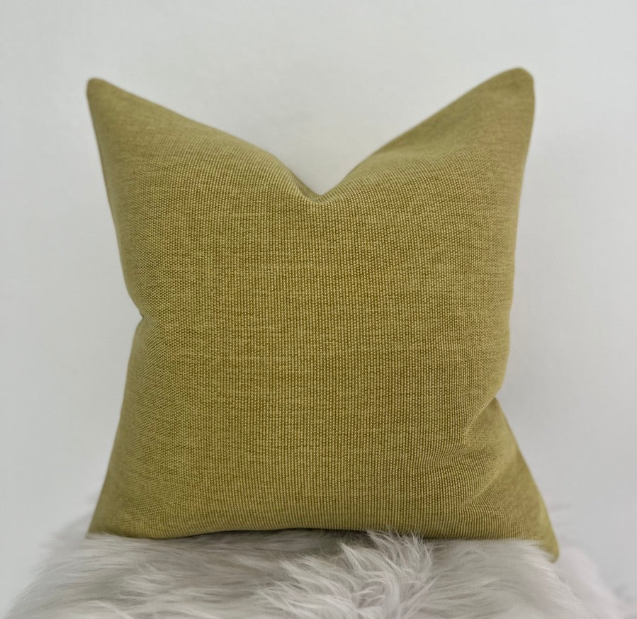 Mustard Green Pillow Cover 18"x18"