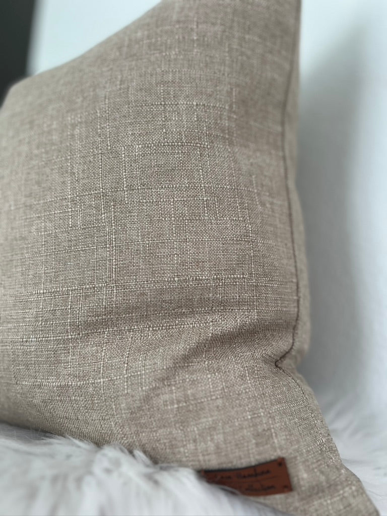 Funda de almohada con café con leche