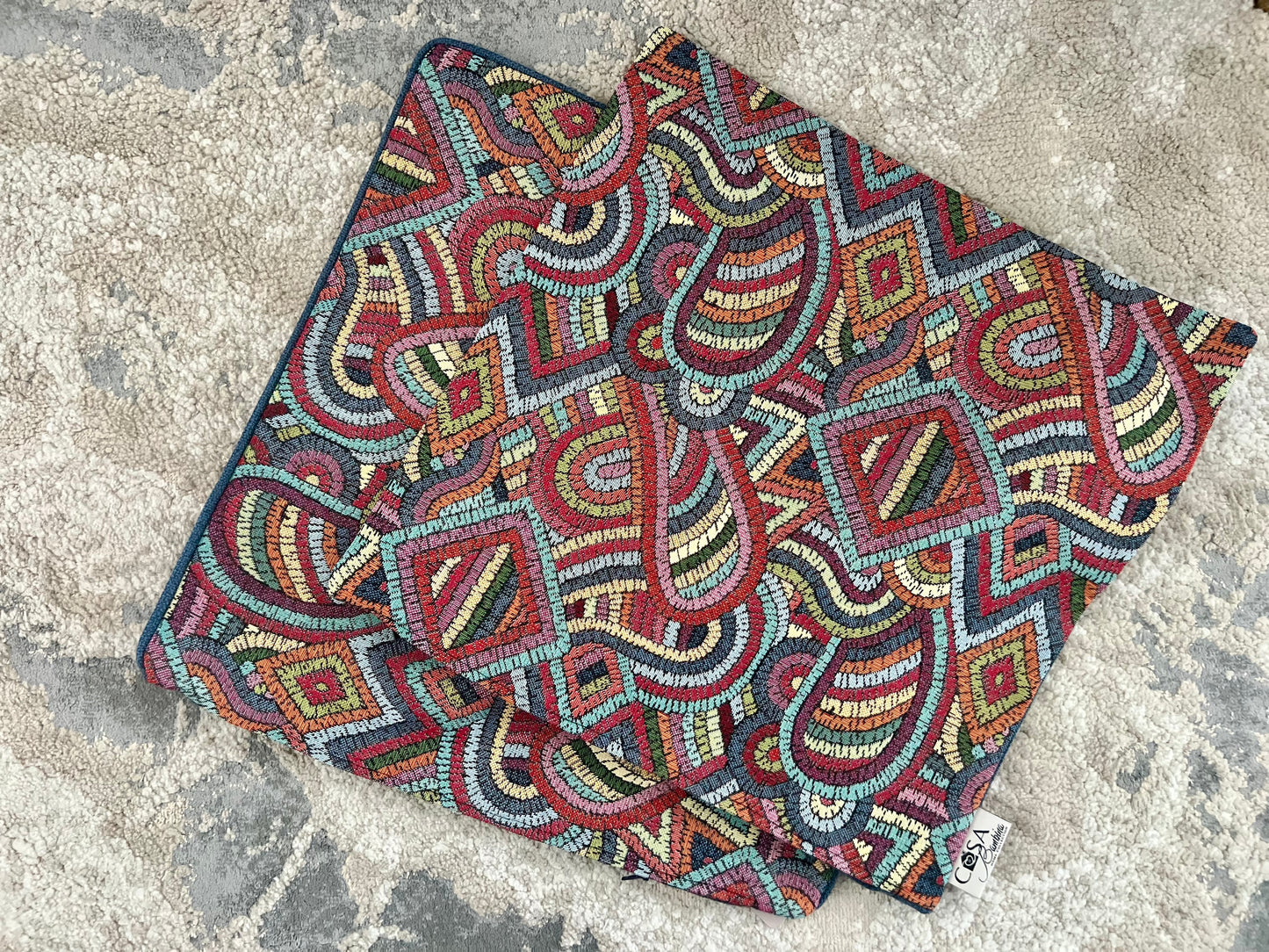 Paisley Mosaic Pillow Cover
