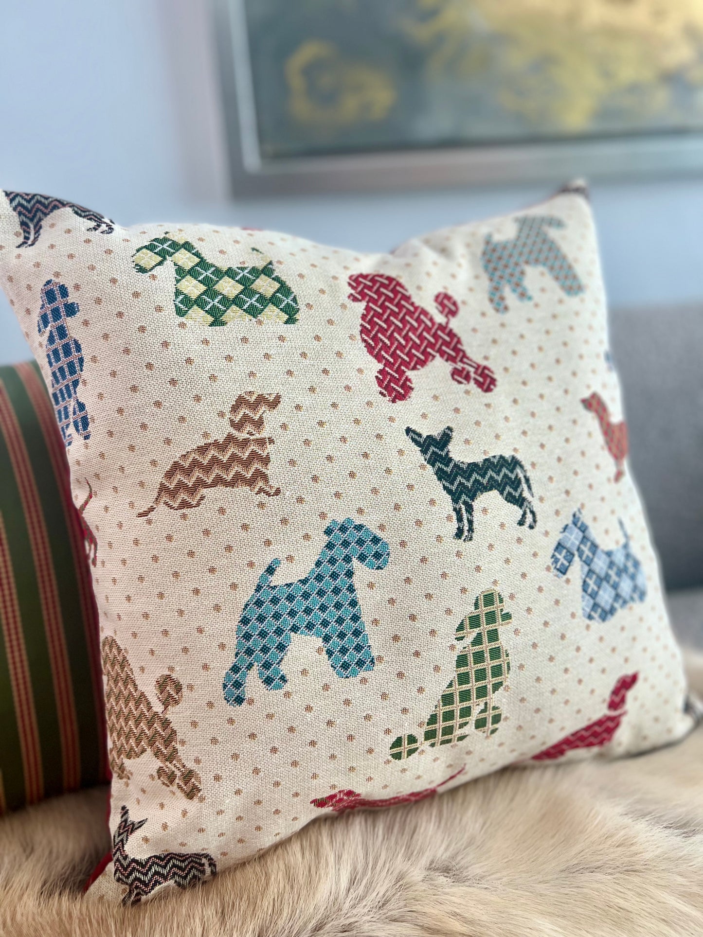 Doggie Lover Pillow Cover 18’’x18’’