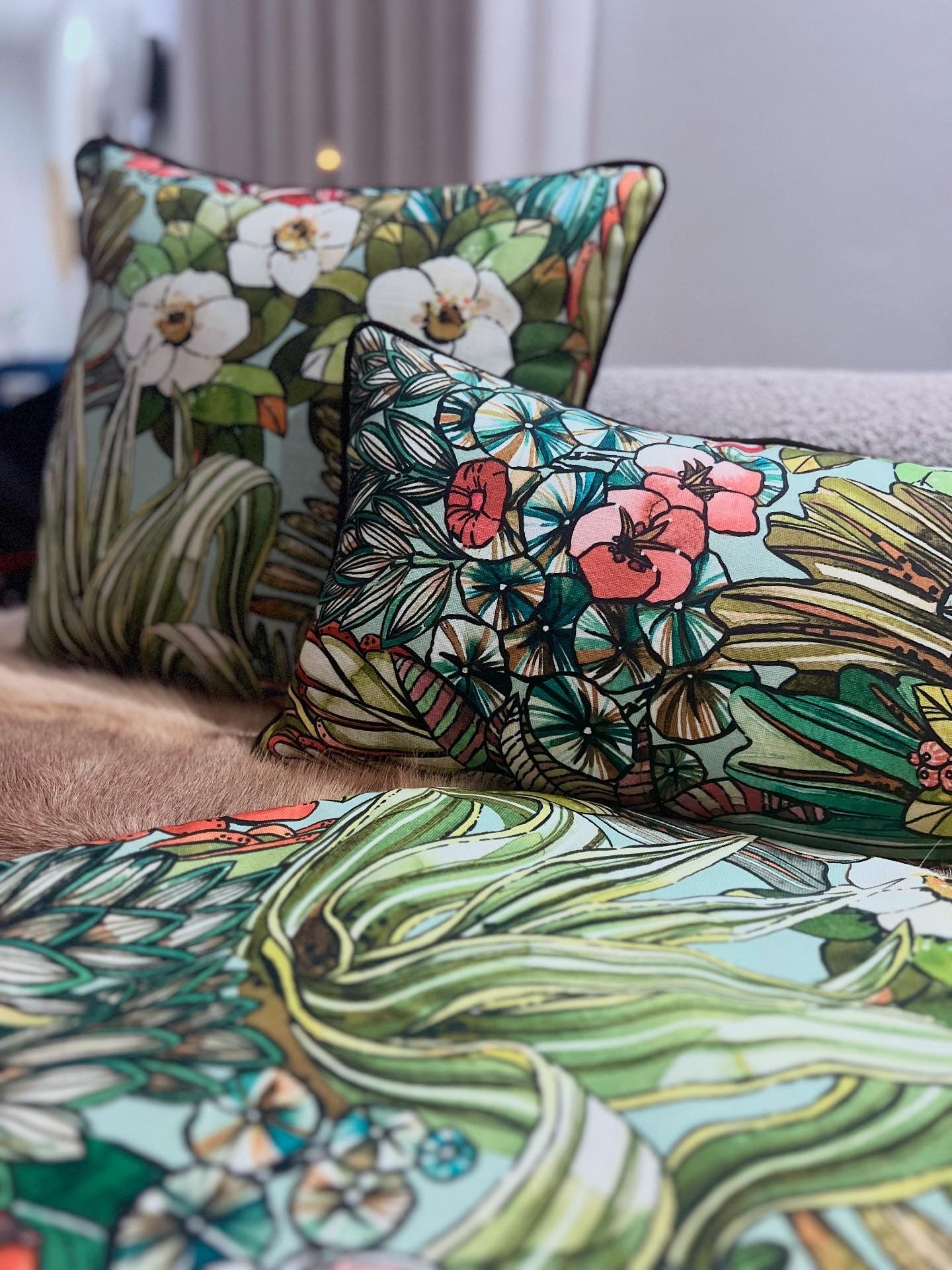 Fantasy Garden Pillow Cover - Designer Collection