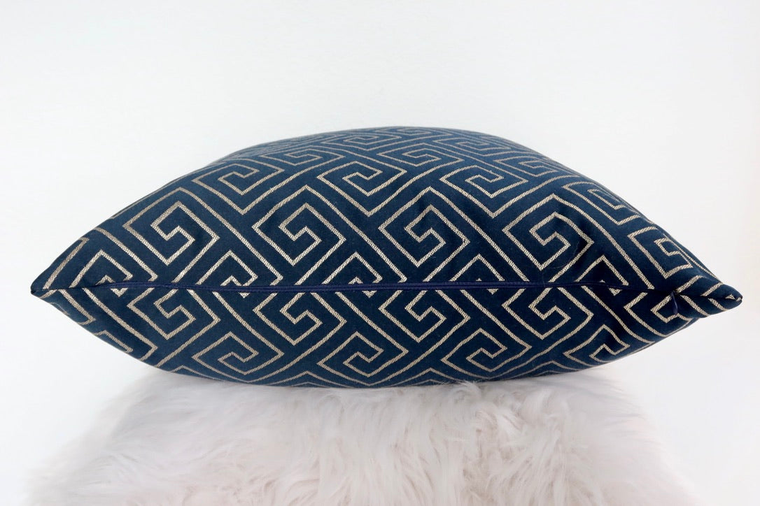 Geometric Navy Blue Pillowcase