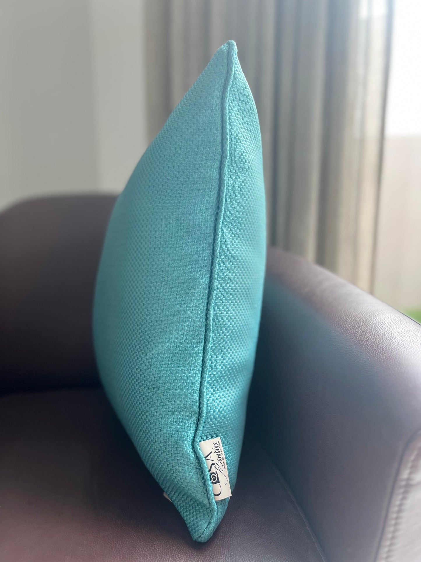 Teal Encanto Pillow Cover