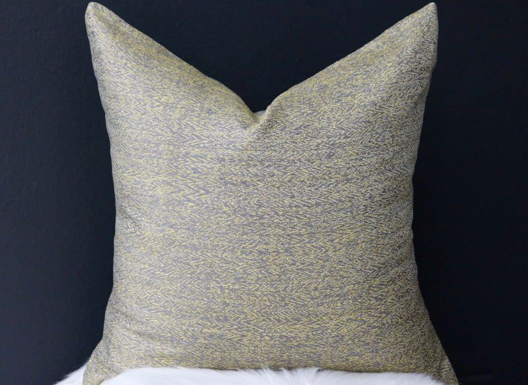 Gray/Yellow Mix Pillow Cover