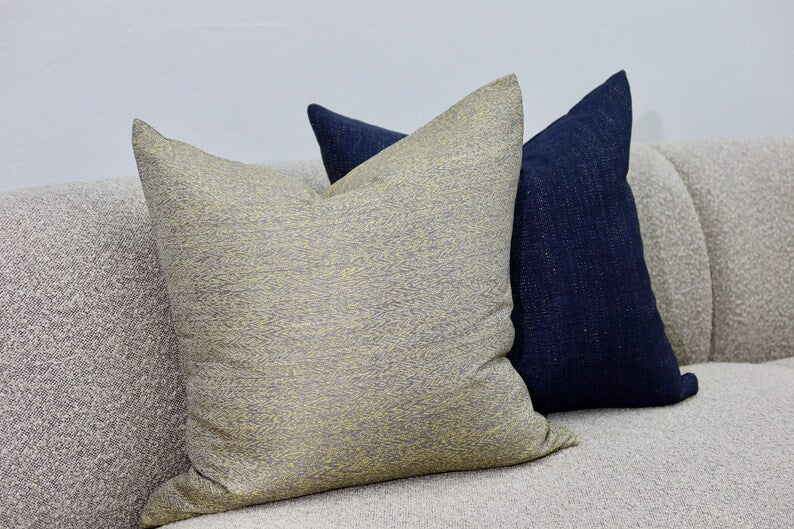 Navy Glitz Pillow Cover