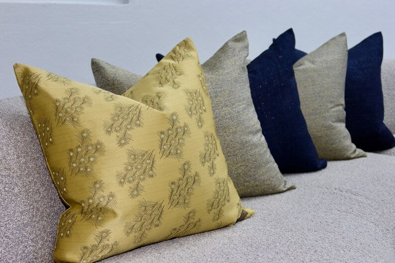 Navy Glitz Pillow Cover
