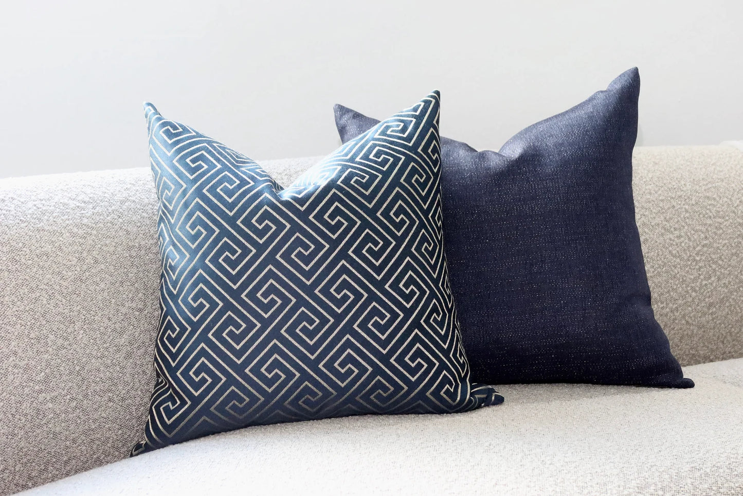 Geometric Navy Blue Pillowcase