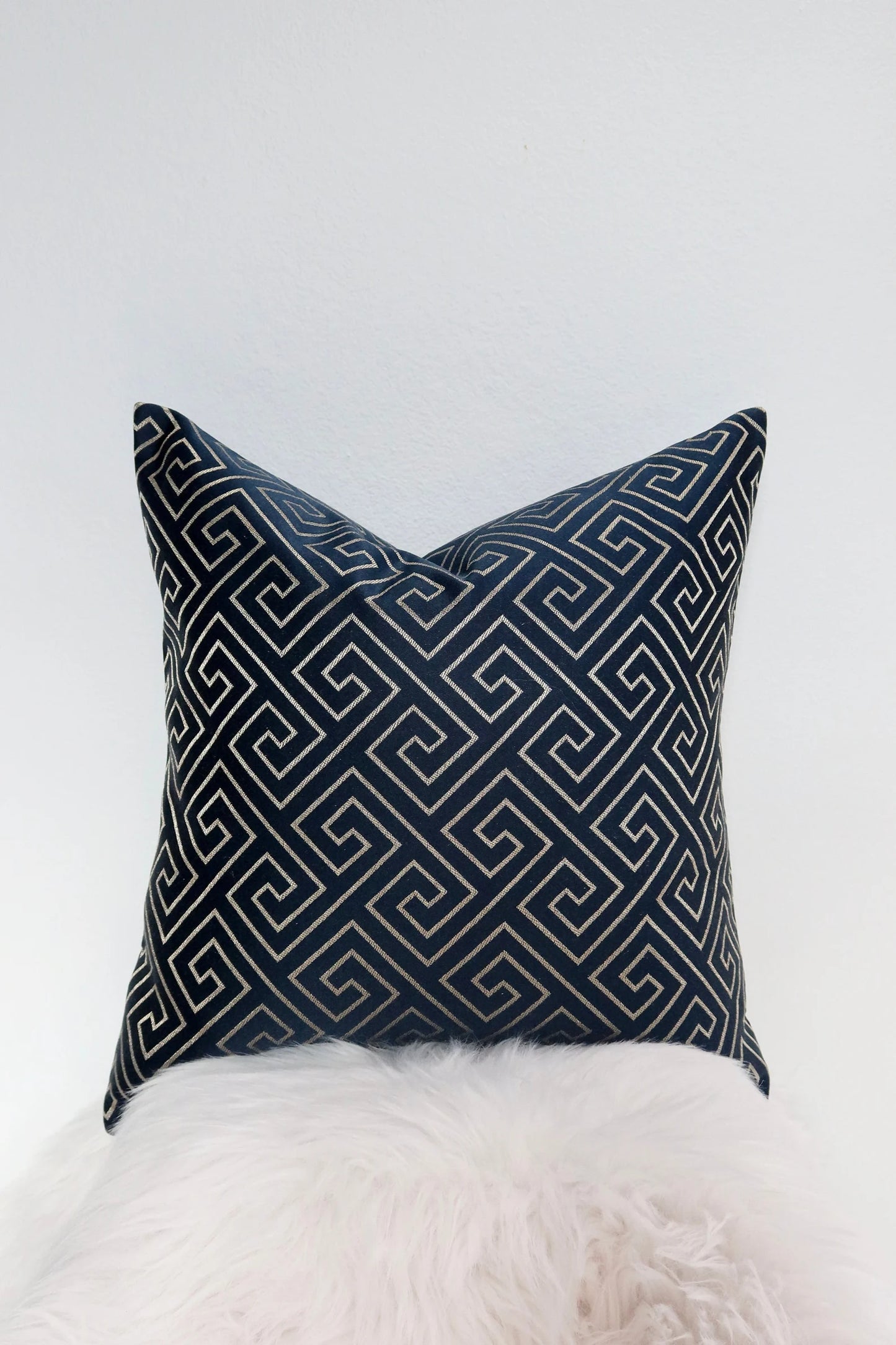 Geometric Navy Blue Pillowcase
