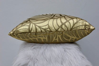 Silver/Gold Leaves Pillow Cover