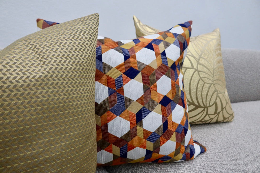 Geometrical Pattern Pillow Cover 20"x20"