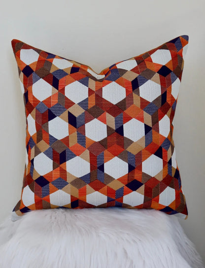 Geometrical Pattern Pillow Cover 20"x20"