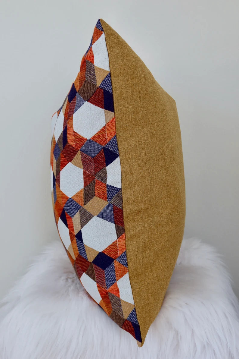 Geometrical Pattern Pillow Cover 20"x20"